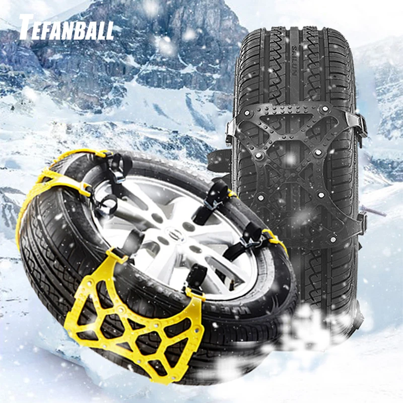 

1/3Pcs TPU Snow Chains Universal Car Suit 165-265mm Tyre Winter Roadway Safety Tire Chains Snow Climbing Mud Ground Anti Slip