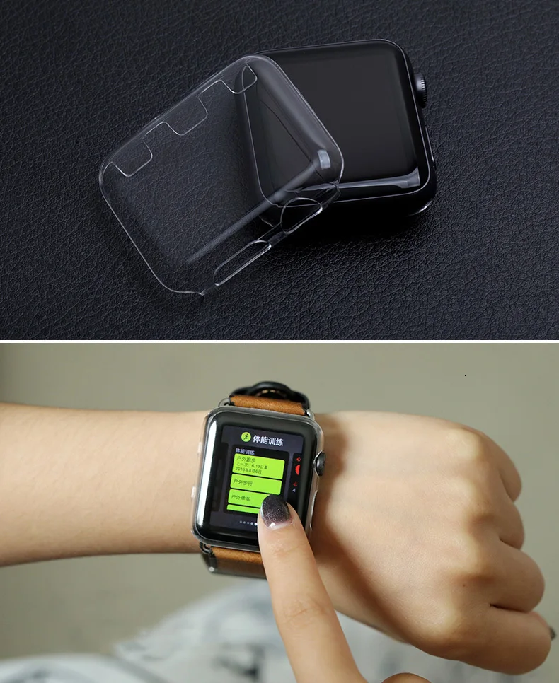 Чехол для Apple Watch band 44 мм 40 мм 42 мм 38 мм iwatch 5 4 3 2 1, защитный чехол, защитная крышка для экрана, покрытие, корпус из поликарбоната
