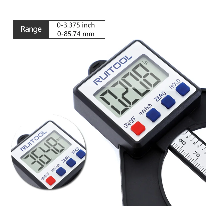 0-80 мм цифровой манометр для маршрутизатора таблицы Магнитный самостоящий датчик