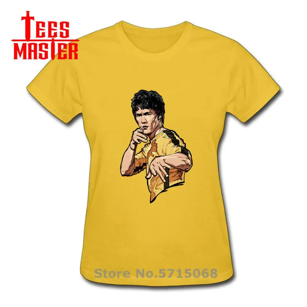 2020 новинка моды летнего сезона Брюс Ли Футболка с принтом героями мультфильмов в