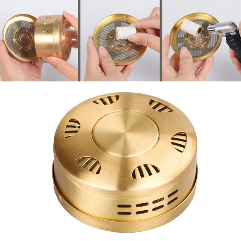 

Моксибузионная коробка Бездымная палочки мокса коробка из чистой меди мокса-горелка мокса Массажная коробка с китайскими фотоэлементами м...