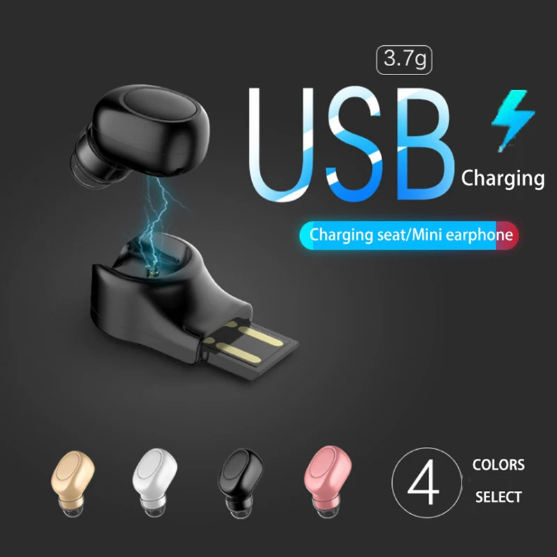 Ligofwis мини Беспроводной Bluetooth наушники музыка гарнитура USB Зарядное устройство