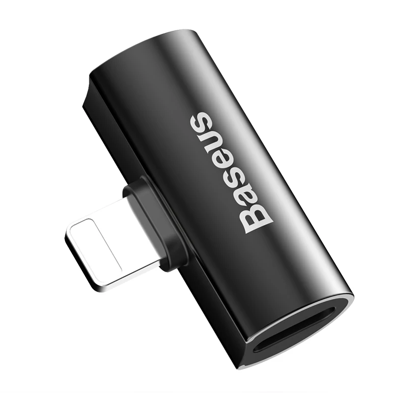 Baseus 2 в 1 для Apple Lightning до 3,5 мм разъем для наушников адаптер аудио Зарядка конвертер для iPhone xs xr 8 7 6s 5S 11 зарядное устройство