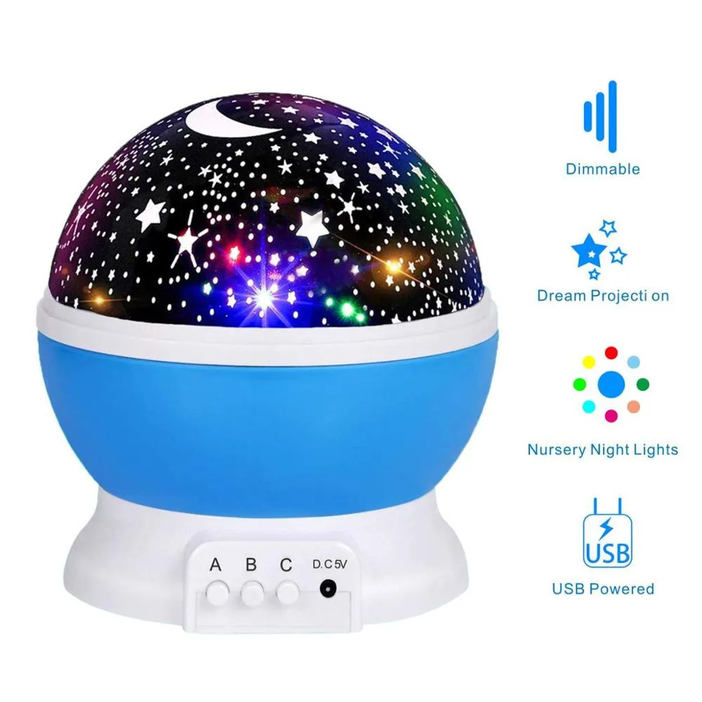 

LED Night Light Starry Sky Magic Star Moon Planet Space Projector Lamp Universe Decorative Lamp For Lover Friend Kids Gift usb A