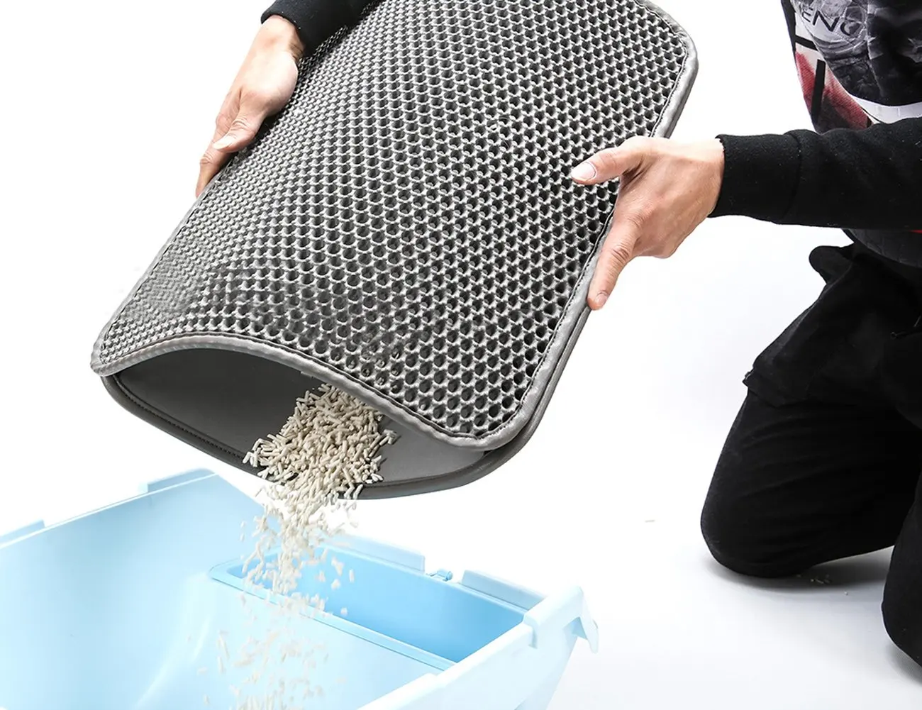 Наполнитель для кошачьего туалета NarwalDate двухслойный мягкий наполнитель из ЭВА