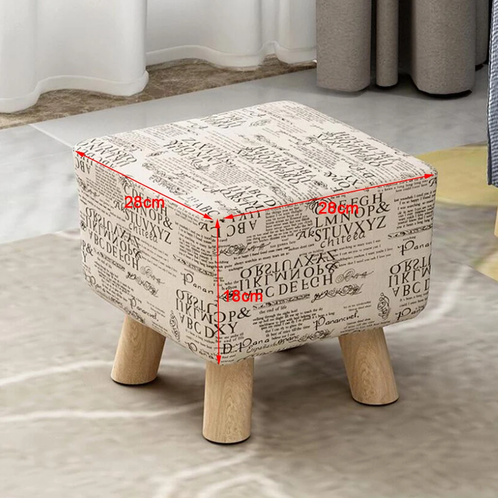 28x28x18 см из хлопка и льна квадратный табурет замена крышки стула Замена Крышка