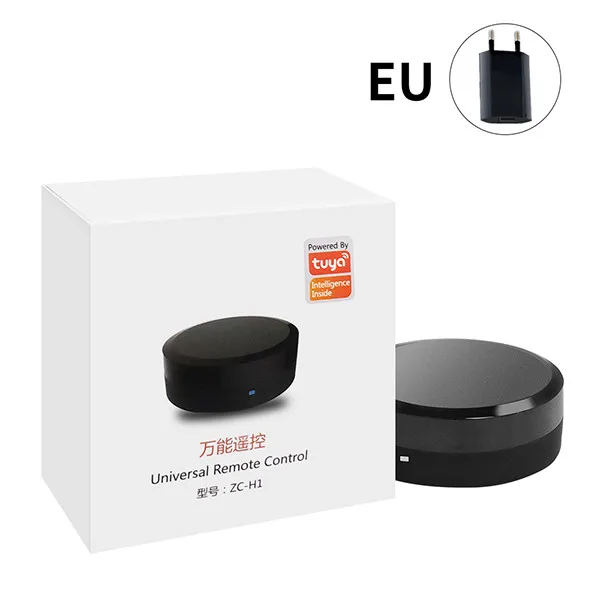 with EU adapter Timethinker Tuya Smart IR Hub пульт дистанционного управления Голосовое управление для кондиционера ТВ работа с Alexa Google Home для samsung IOS - Цвет: with EU adapter