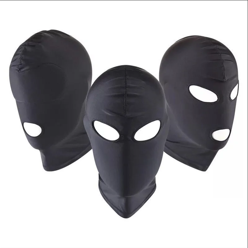 Adult Games Sex Toys for Couples SM Bondage Soft Sexy Head Mask Headgear Erotic Black Slave Restraint Hood | Красота и здоровье