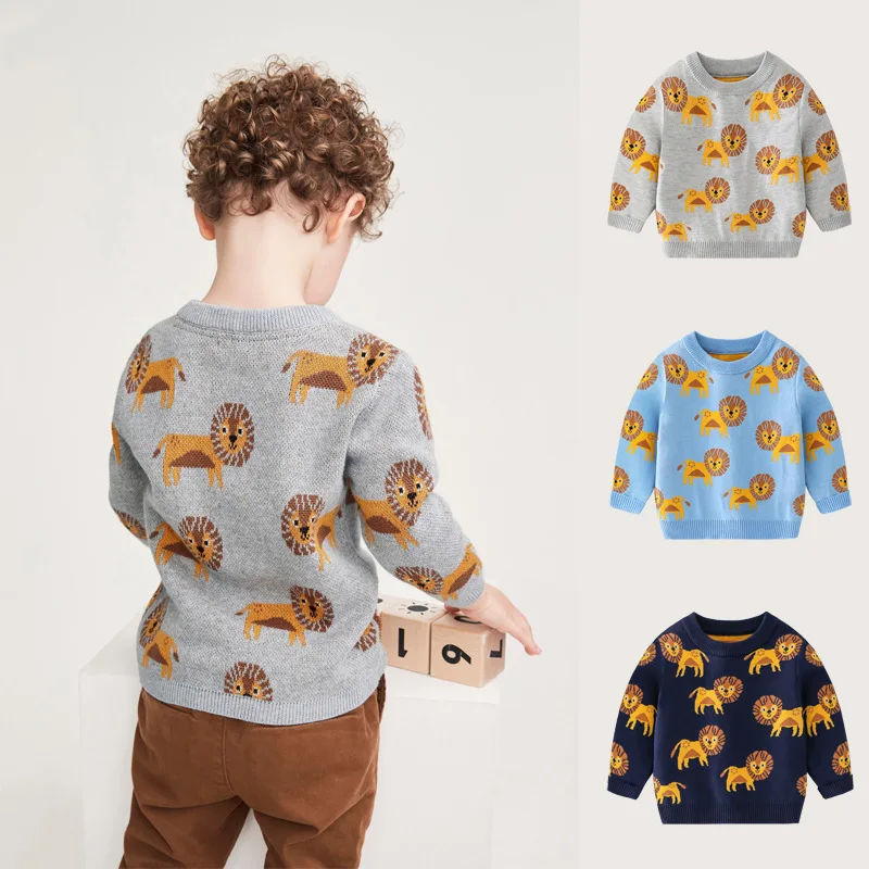 2021 модная детская верхняя одежда на весну и осень хлопковый пуловер для