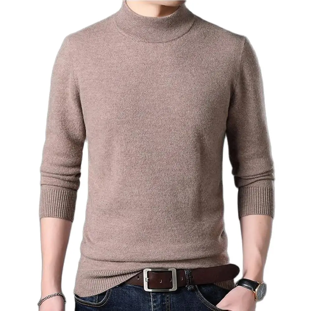 

Half turtleneck Cashmere Pullover Men Sweater Clothes For 2021 Autumn Winter Sueter Hombre Robe Pull Homme Hiver Mens Sweater