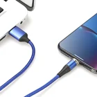 Магнитный кабель Tutew Micro USB Type C для iPhone, кабель для освещения 1 м, 3 А, кабель для быстрой зарядки Type-C, Магнитный зарядный кабель для телефона