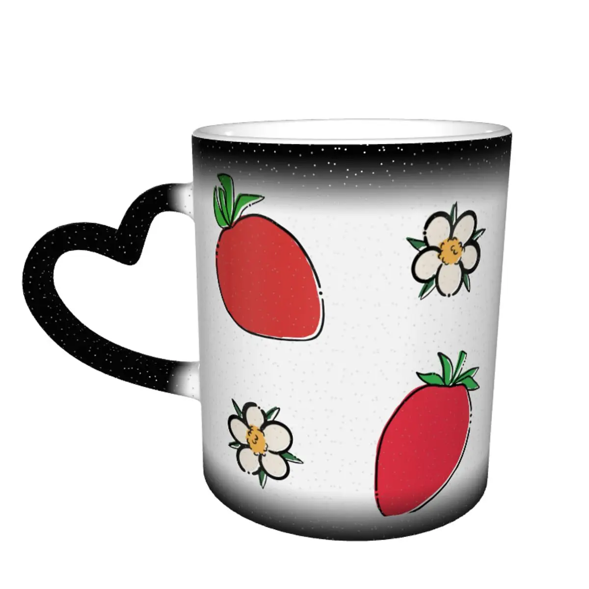 

Strawberry Mug Ceramic Latte Mug That Changes Color Creative Fashion Cups