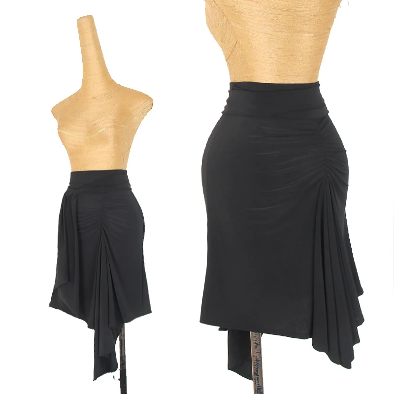 Юбка для латиноамериканских танцев женская одежда тренировок юбки