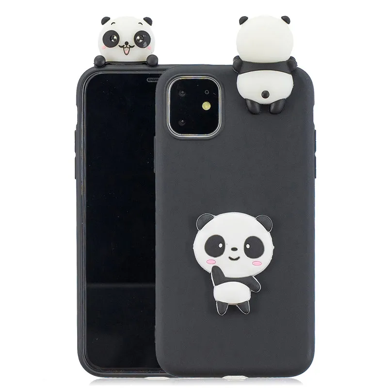 Чехол для iPhone 11 с 3d изображением единорога панды кактуса ананаса Мягкий