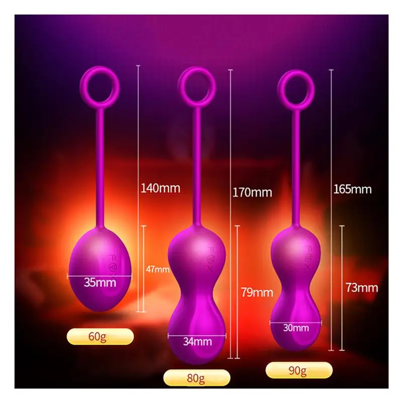 Набор из 3 предметов Qise женские шарики Кегеля Бен Ва для упражнений подтяжки