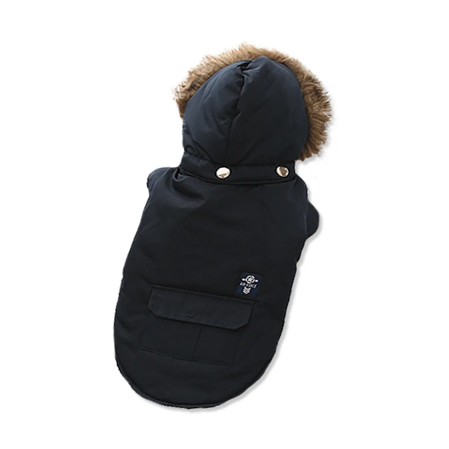 Зимняя Теплая Одежда для собак водонепроницаемое пальто Французский бульдог