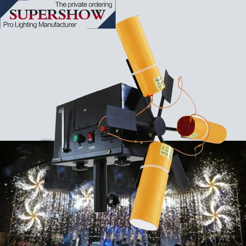 

remote control Pyro Fountain single wheels Fireworks Stage firing system Pyrotechnics for wedding party stage show