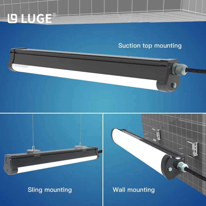 Светильник с тройной защитой IP65 40 Вт 1 2 м трубка для пищевой промышленности лампа