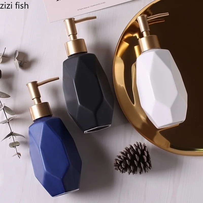 350 мл креативная Скандинавская бутылка для дезинфекции рук Геометрическая