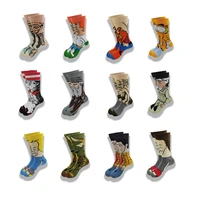 men fashion socks anime funny socks hip hop personality anime socks cartoon fashion alien high quality sewing pattern tube
