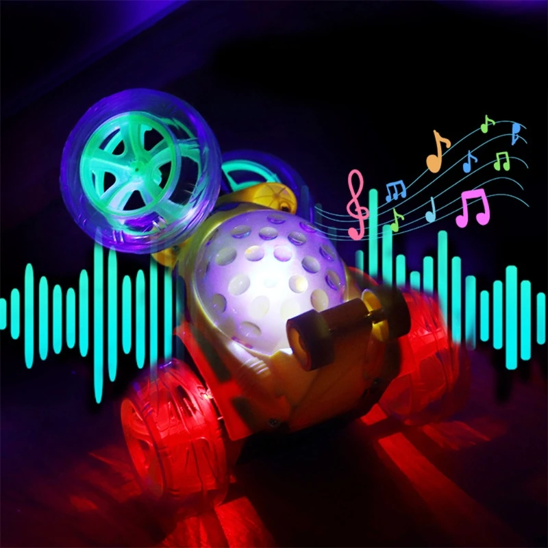 

3D Tumbling Spinning RC Car Multiple Color Flash & Music Play 4wd Remote Control Variant Cars For Children Auto Toys Gift
