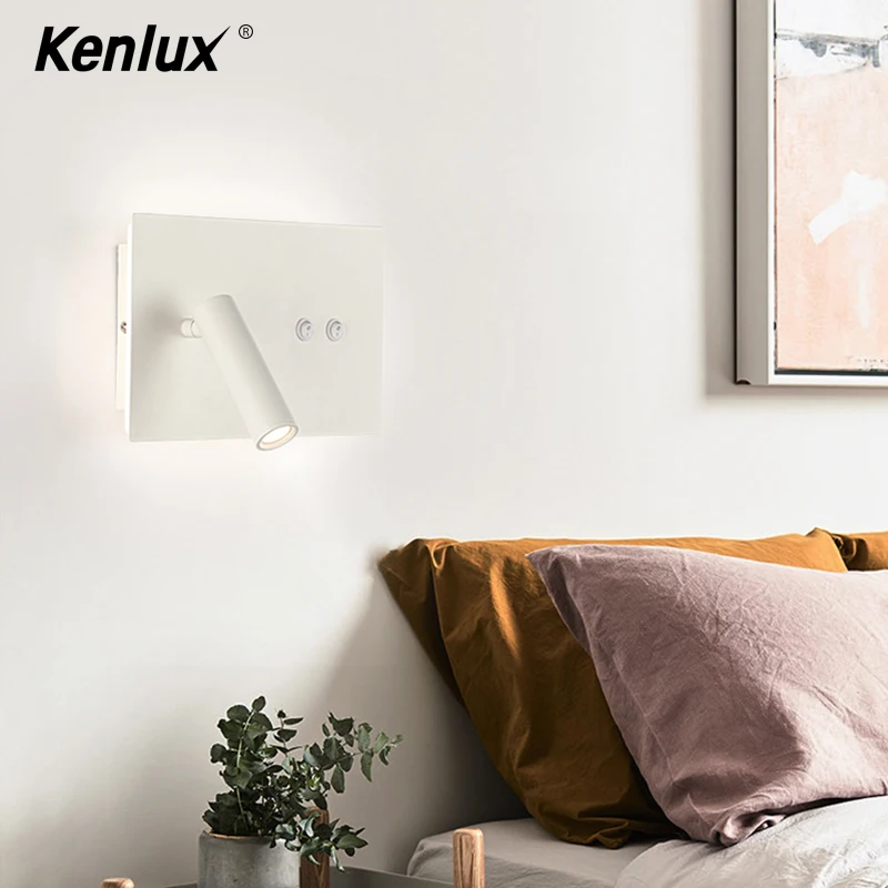 Современный минималистичный светодиодный алюминиевый светильник прикроватная