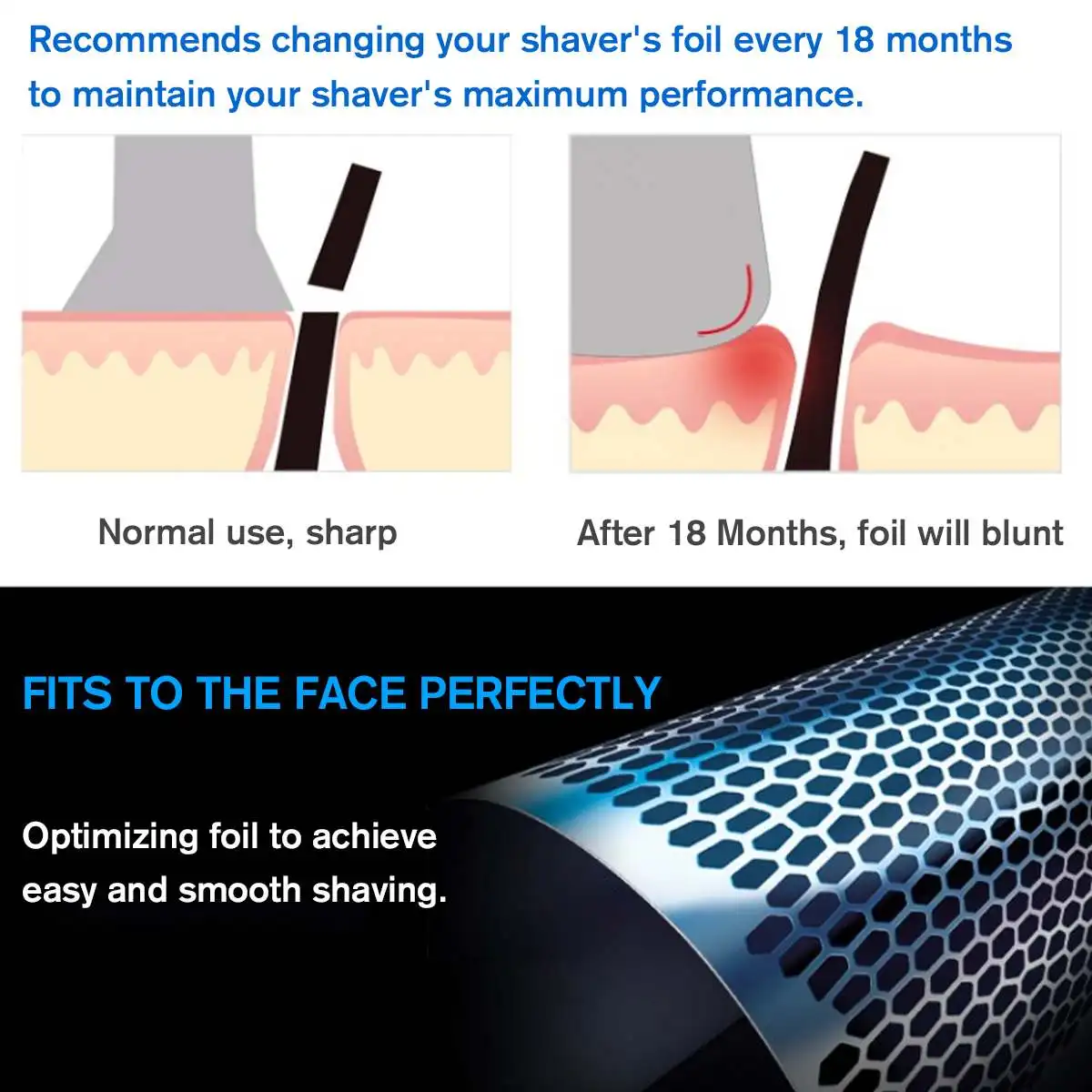 

1pc Replacement Shaver Foil Cassette Head For 40B 40S For CoolTec CT2s CT2cc CT3cc CT4s CT4cc CT5cc CT6cc Shaver