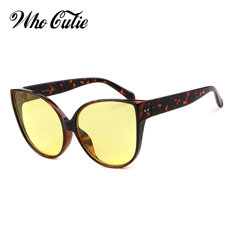 Женские солнцезащитные очки с кошачьим глазом WHO CUTIE брендовые дизайнерские в