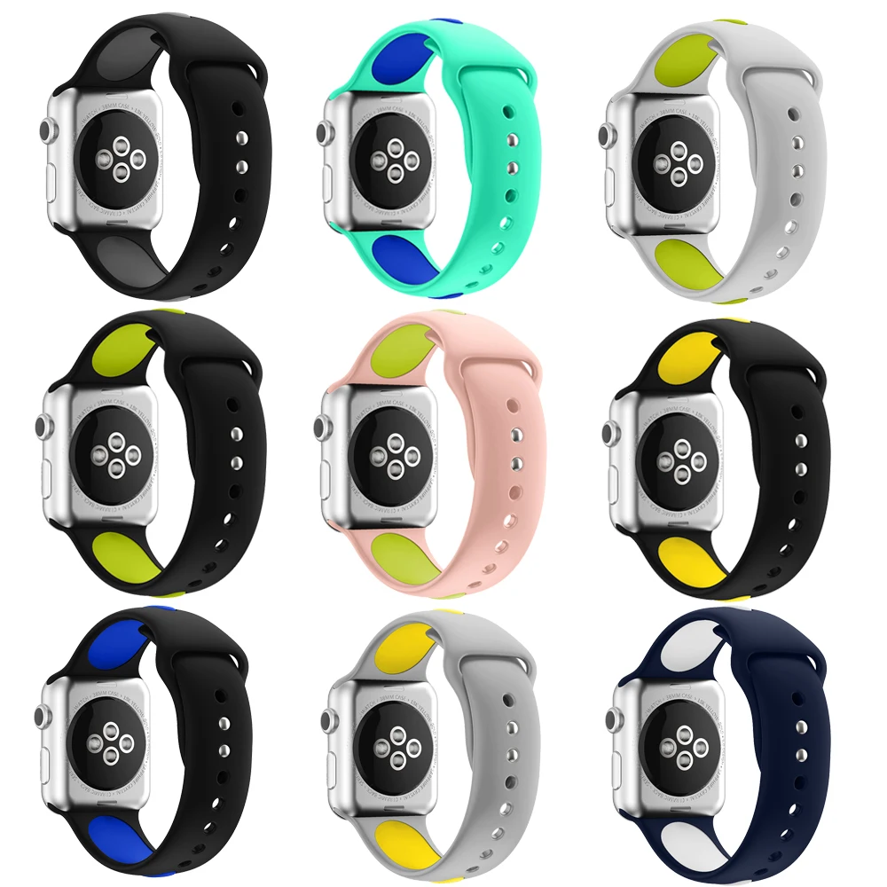 Ремешок для часов apple Watch band apple watch 5 4 band 44 мм iwatch band 42 мм correa 38 мм 40 мм силиконовый ремешок для часов pulseira 3