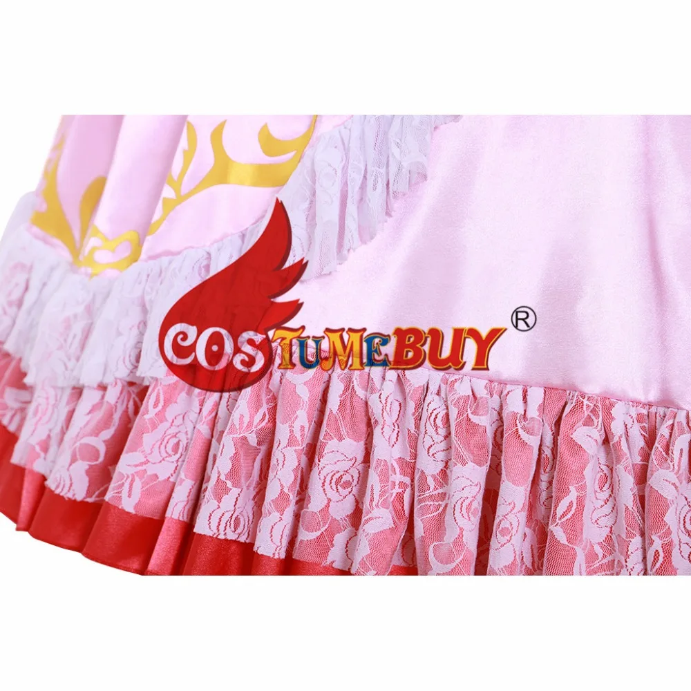 Costumebuy/платье принцессы Марио Персик для костюмированной вечеринки; женские бальные платья; розовое платье с перчатками; костюм на Хэллоуин на заказ