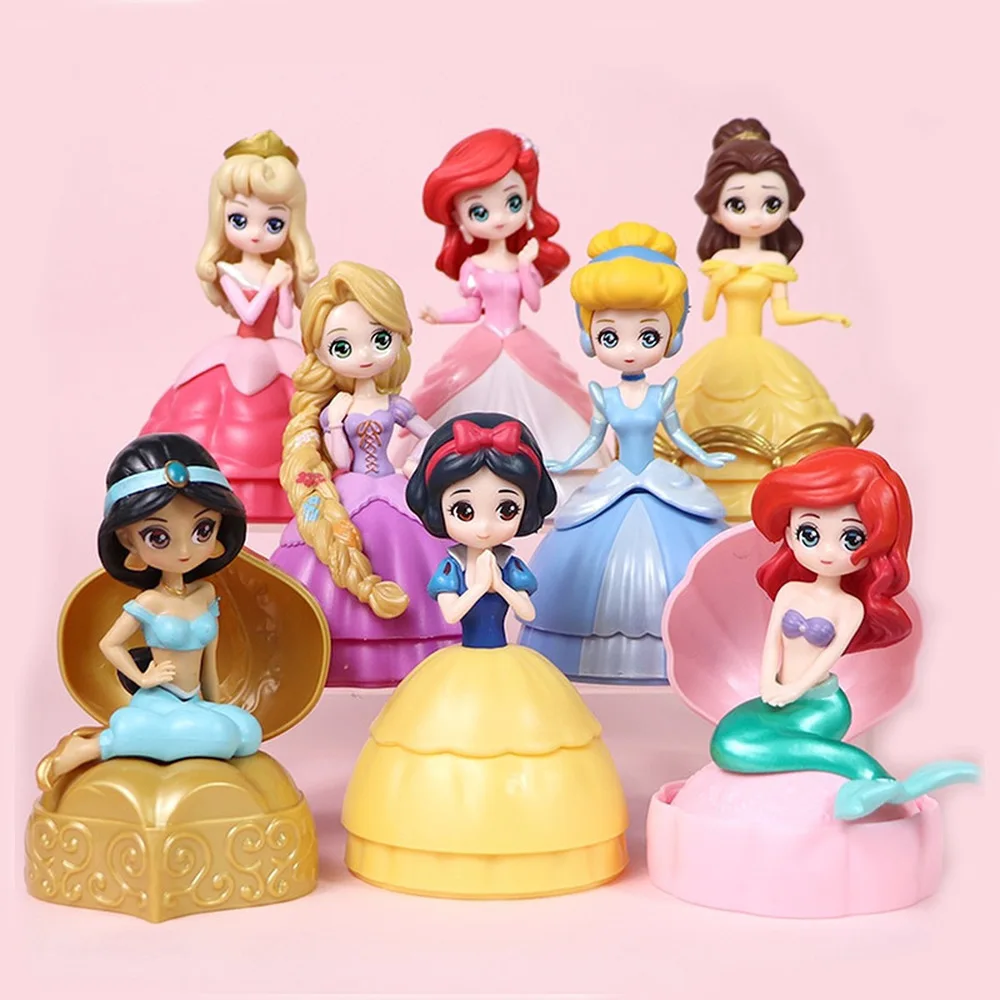 Игрушка фигурка Принцессы Диснея скрученная яйцо игрушка Жасмин Аврора Белла