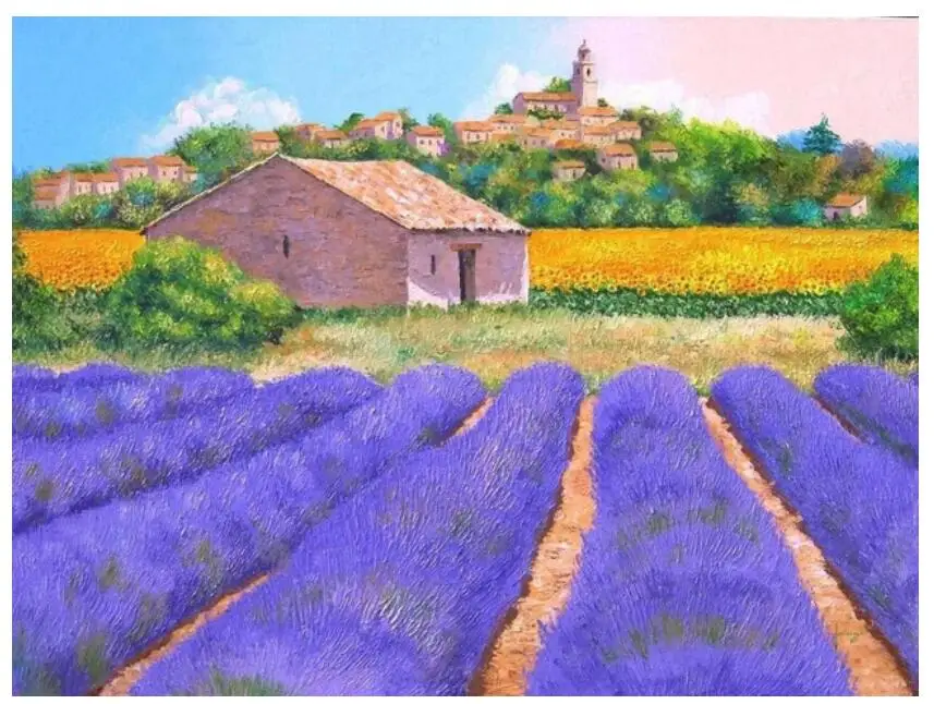 Сельская местность алмазная вышивка картина мозаика наклейка Стразы Настенный