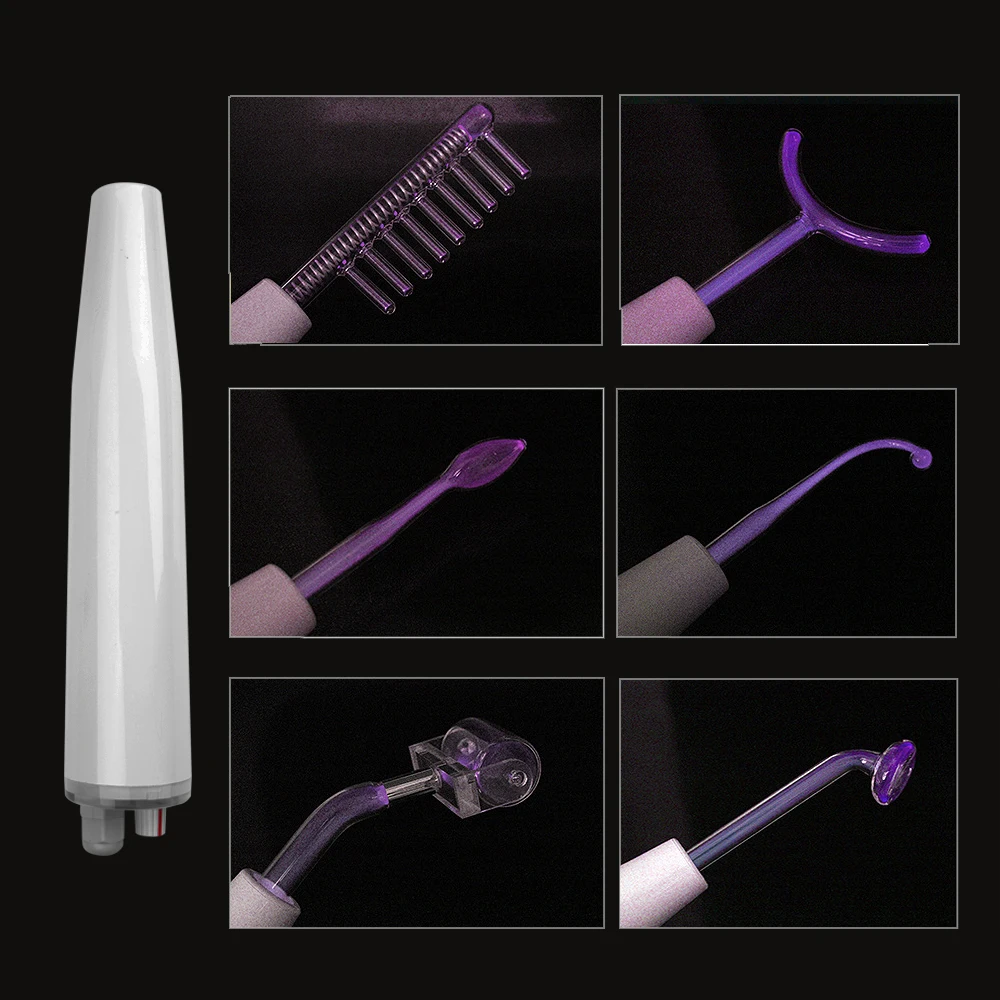 Высокочастотное устройство портативная машина для лица 7 в 1 фиолетовый луч