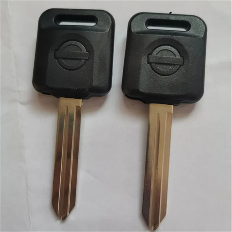 

10PCS Black logo Replacement Fob Key Shell Case Fit For Nissan Maxima Frontier 350Z Blade No Chip NSN14 Blade Car Key Case