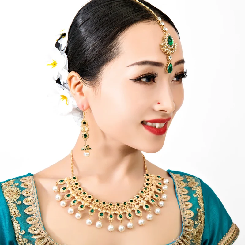 2020 New India Pakistan Girl Dance Accessory Woman Performance Brows Shoot Headwear Lady Headdress | Тематическая одежда и
