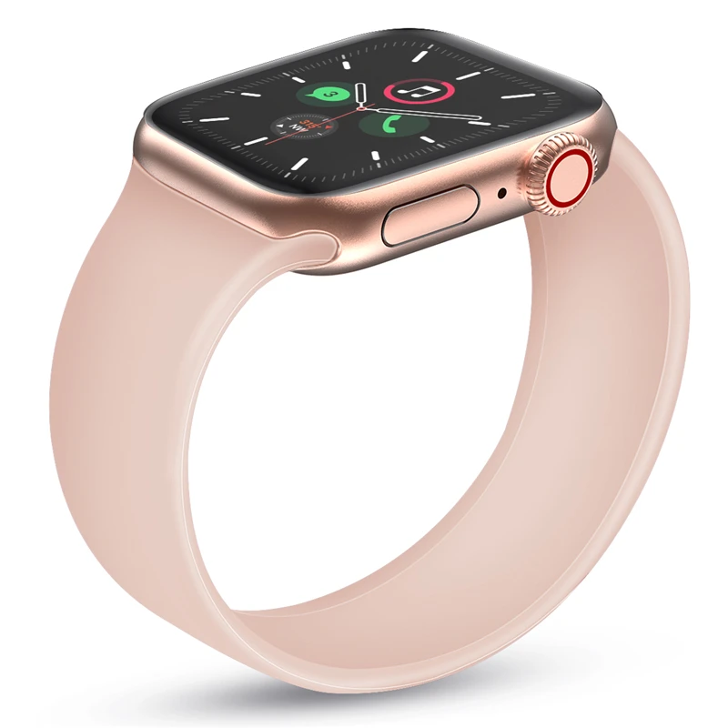 strap for apple watch 5 band 42mm 44mm iwatch serie 456se elastic belt silicone solo loop apple watch band 40mm 38mm free global shipping