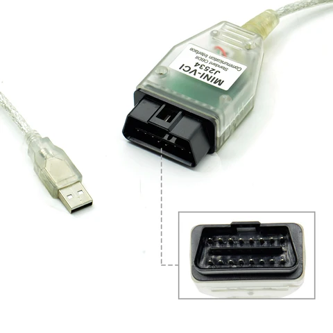 V18.00.008 MINI VCI для TOYOTA TIS Techstream Mini vci FTDI FT232RL чип J2534 OBD2 автомобильный диагностический кабель до Feb 2023 года