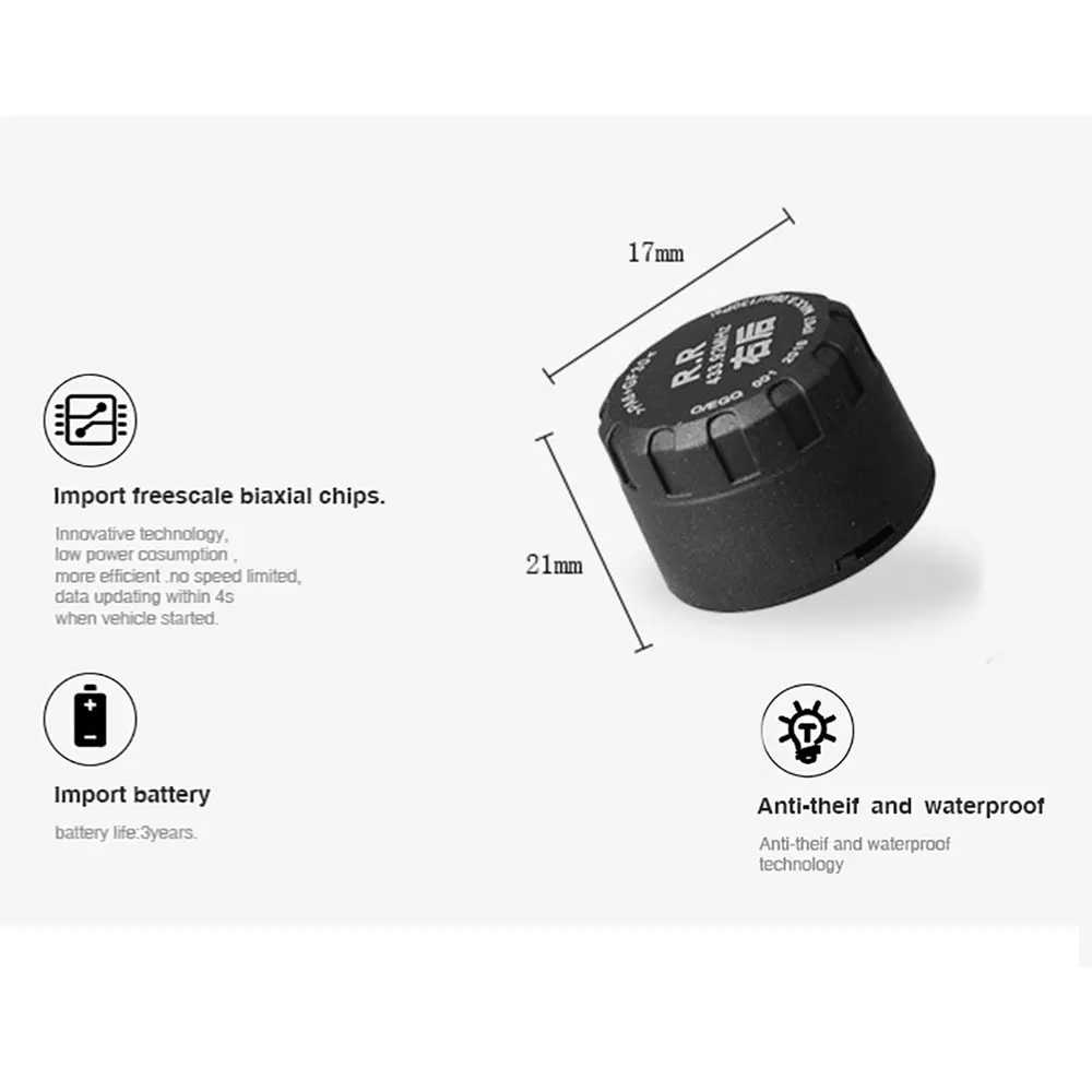 Беспроводной автомобильный датчик давления в шинах TPMS интеллектуальная система