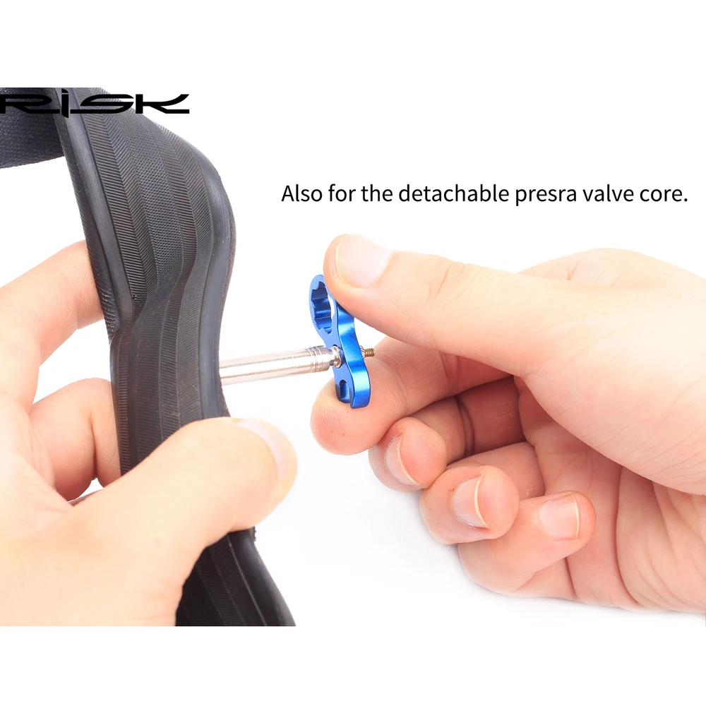 RISK Road Mountain Bike Bicycle Gas Air Nozzle Tire Presta Valve Nut with Installation Wrench RA111 | Спорт и развлечения