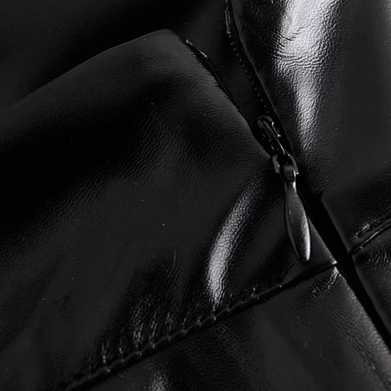 

Chic New High Waist Slim Solid Long Woman Skirts Irregular A-line Pleated Leather Skirt 2021 Spring Korean Elegant Bottoms