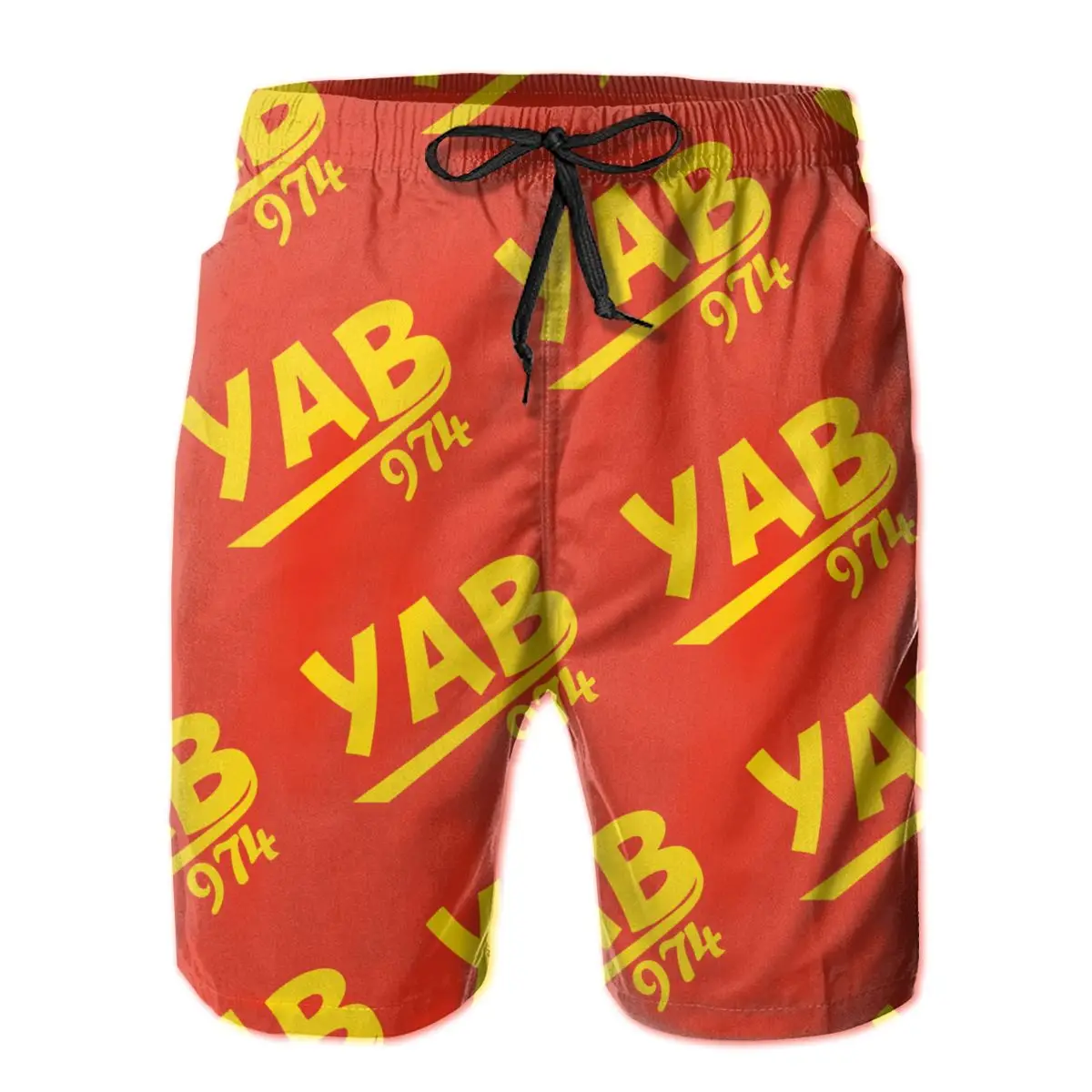 

R248 свободные Yab 974 Reunion Islandby B Buzz шорты дышащие быстросохнущие Смешные Geek Гавайские брюки