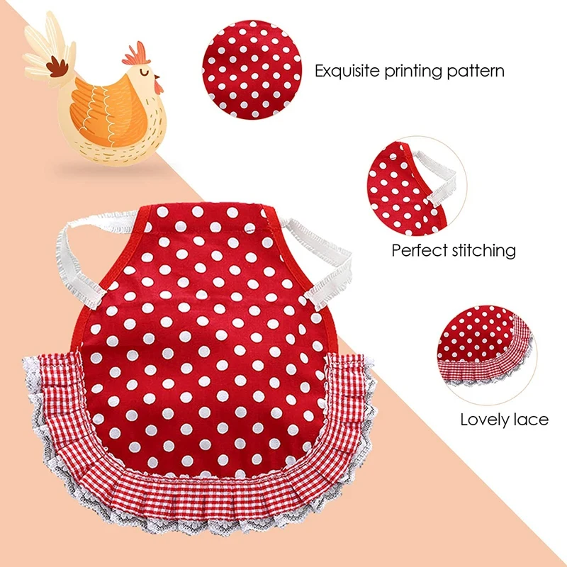 3 Pieces Chicken Saddle Jacket Hen Apron Feather Fixer Poultry Wing Back Cover With Elastic Straps Suit | Дом и сад