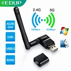 EDUP USB WiFi адаптер 600 м двухдиапазонный 2,4G5 ГГц беспроводной AC USB Ethernet Сетевая карта приемник для ПК ноутбука Windows Mac