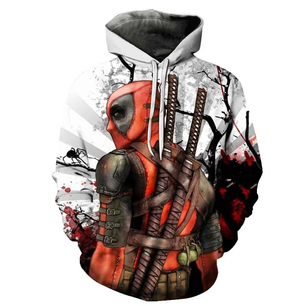 

2021 Deadpool 3d Printing Men's And Women's Casual Hoodie Hip Hop Street Clothing Hooded Sweatshirt Fashion Clothes Oversiz