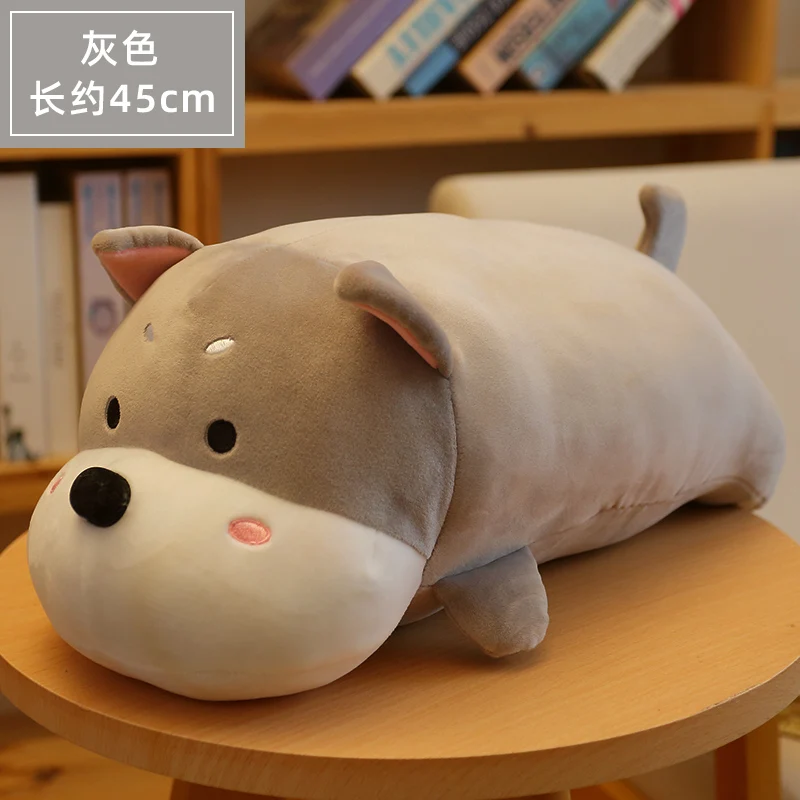 

45CM Kawaii cute Japanese cartoon anime game dog pillow plush toy doll room car decoration baby sleep holiday gift
