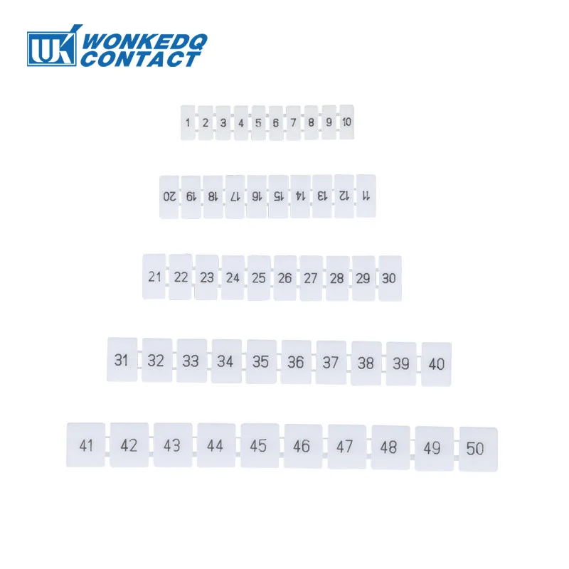 10 шт. ZB8 этикетка для PT6 ST6 UK5 HESI ERTK/URTK стандартный номер пустой ZB 8 DIN рельсовый