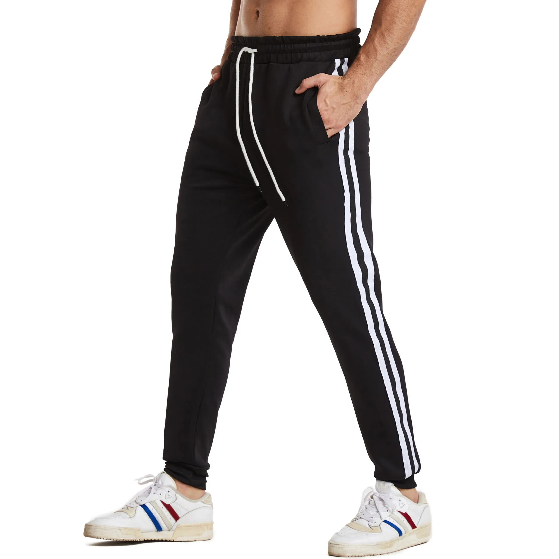 

2021 New Fashion Men's Track Pants Long Trousers Tracksuit Fitness Workout Joggers Sweatpants Autumn Spring Hot Selling Pants