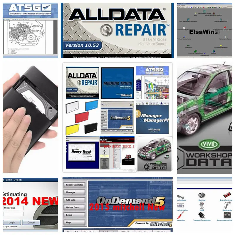 Alldata and Mit // chell программное обеспечение для ремонта автомобиля alldata 10 53 mit od5 2015 Vivid
