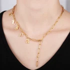 Женское Ожерелье из нержавеющей стали с буквами на заказ