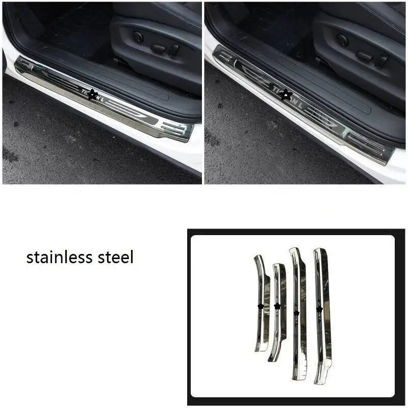 Задние панели ножная педаль внешний хромированный автомобильный аксессуар